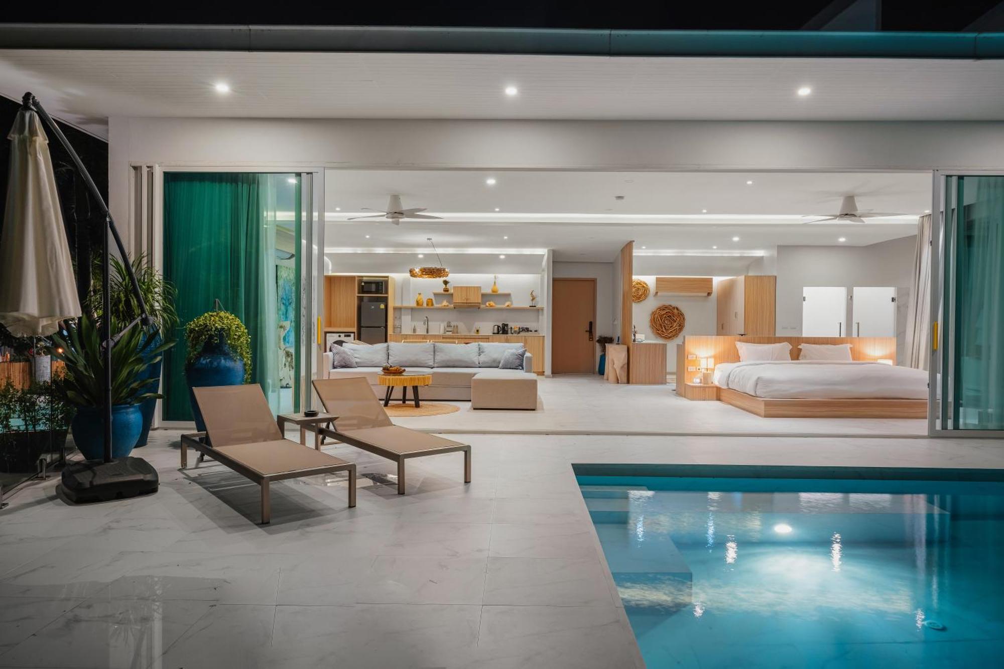 Beachfront Secret Tides Luna 別墅 Koh Samui